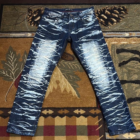 Arket Blue Straight Jeans‎ with Acid-Wash Effect - Picture 1 of 7